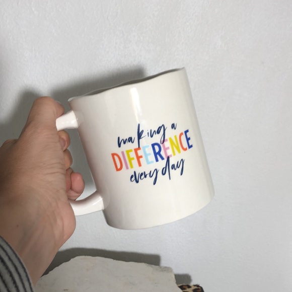 Making a Difference Inspirational Statement COFFEE Drink Mug Cup Jumbo Size NEW! - Picture 6 of 7